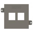 Ekinex - Faceplate for 2x RJ45 Keystone 55x55 Fenix Grey London - EK-KSC-2K-FGL