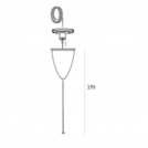 MAXLIGHT - TRACK SUSPENSION WITHOUT CLAMP 1,5m WHITE, MHT1-P15-WH (1)
