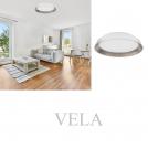 NOVA LUCE - Dimmable ceiling lamp  Ø45, H:9.5 cm.  9081260  VELA ⚡ LED 30W ⚡ 1665Lm ⚡ 3000K ⚡ CRI>80 ⚡ 230V ⚡ IP20 ✴ Sandy White/Coffee