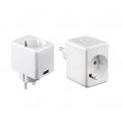 V-TAC - WIFI SMART Мини Контакт с USB Съвместим с Amazon Alexa & Google Home SKU: 8416 VT-5002