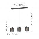 EGLO - spot SEGOVIA H:1100mm E27 3X40W - 900738 (1)