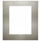 VIMAR - 19668.08 - Classic plate 8M metal brushed inox
