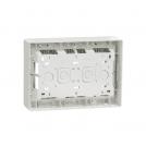 SCHNEIDER ELECTRIC - NU123420 Surface mounting box 3 rows x 2 modules, New Unica, antibacterial, white (1)