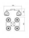 SMARTER - плафон VIVIENNE 01-1053 E27, 4 x max. 42W (1)