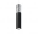 SOLLUX - pendant lamp BORGIO 1 concrete steel SL.0650