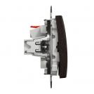 SCHNEIDER ELECTRIC - SDD181111 Sedna Design & Elements - 1pole push button - 10AX 250V without frame wenge (2)