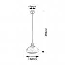 RABALUX -  PENDANTS DVORA 72021 E27 1X MAX 40W  (3)