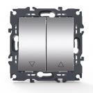 ACA LIGHTING - Двоен Бутон 10A за щори PRIME Алуминий мат 1000112203