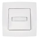 ELMARK - 190171 - DOORBELL SWITCH WITH LIGHT WHITE METALLIC CITY 