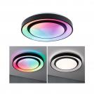 PAULMANN - LED Плафон /Аплик  70545  RAINBOW⚡with rainbow effect⚡RGBW+⚡1500lm⚡ 230V⚡38.5W dimmable⚡3000 - 6500K✴Черен/Бял