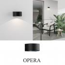 NOVA LUCE - Moisture-proof wall light  L:10, W:11, H:6.8 cm.   9030940   OPERA ⚡ LED 6W ⚡ 478Lm ⚡ 3000K ⚡ 220-240V ⚡ IP54 ✴ Dark Anthracite