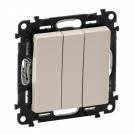 LEGRAND - 7 522 03 3-gang one-way switch Valena Life - 10 AX - 250 V~ - with cover plate - ivory
