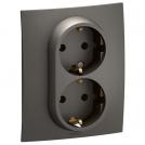 LEGRAND - Socket SCHUKO DOUBLE 16A monoblock Niloe New NP3131MG