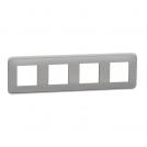 SCHNEIDER ELECTRIC - NU400830 cover frame - 4 gangs - 4 x 2 modules - aluminium
