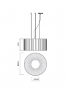 REDO GROUP - pendant luminaire ROLLER ROS60PG SU 3X42W E27 PONGE (1)