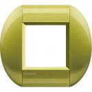 BTICINO - LNB4802CT Round cover plate 2 modules - citron 