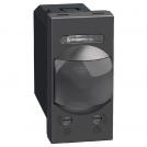 BTICINO - PIR motion sensor, 105°, range 6m @ h=1.2m, LED ≤ 50W, requires neutral, 1M color Graphite Light Now YD4431