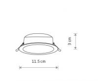 NOWODVORSKI - Луна 10535 MYKONOS LED 6W, 3000K, WH , Ф11.5см IP20 (1)