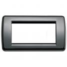 VIMAR - 16754.11 - Rondò plate 4M metal black