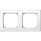 SCHNEIDER ELECTRIC - MTN478225 M-Smart frame, 2-gang, active white, glossy