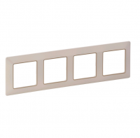 LEGRAND - Четворна рамка Valena Life 754064 крем със злато