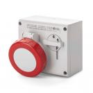 SCAME - Industrial socket 3P+N+E 32A IP66 with mechanical locking Omnia series 505.3287