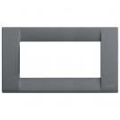 VIMAR - 16734.46 - Classica plate 4M metal slate grey