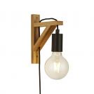 SEARCHLIGHT - Wall Lamp WOODY EU95042BR E27 60W