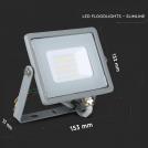 V-TAC - 20W LED Прожектор SAMSUNG Чип SMD Сиво Тяло 3000K SKU: 445 (5)