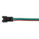 ULTRALUX - Женски конектор за дигитална LED лента 5-24V DC, 3 пина, 15cm, 10 бр. в пакет LCDGFCN