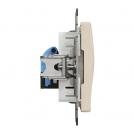 SCHNEIDER ELECTRIC - SDD112461 Sedna Design & Elements Информационна Розетка CAT 6 UTP, RJ45, крем (2)