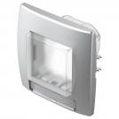 TEM - CM22ES Frame 2M IP44 for switches, color Silver, Modul