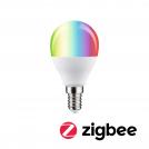 PAULMANN - LED Крушка  29150   Standard 230V Smart Home Zigbee 3.0 LED Drop ⚡ E14 ⚡ 470lm ⚡ 5W ⚡ RGBW+ ⚡ dimmable ✴ Матов 