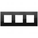 VIMAR - 21644.76 - Plate 6M (2+2+2) 71mm black diamond