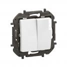 LEGRAND - Double way switch 10A white Niloe NP2120WH
