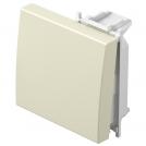TEM - Лицев панел ключ/бутон 2М, цвят Крем гланц, Modul TM12IW