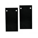 ACA LIGHTING - End cap for white SURFACE/RECCESED magnetic track ( set of 2 psc) MSRECB