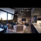 ELMARK - PRESTIGE LED ПЕНДЕЛ 458W 3000K 36640lm МНОГОЦВЕТЕН КОЖА 955PRESTIGE45830MC
