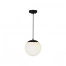 V-TAC - Ceiling Hanging Lamp 1xE27 Matt Black Opal Plastic C Ball SKU: 11825
