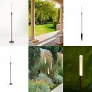 NOVA LUCE - Bollard  L:10, W:2.5, H:80 cm.    9030908   SLOT ⚡ LED 4W ⚡ 195Lm ⚡ 3000K ⚡ 24Vdc ⚡ IP65 ✴ Corten  