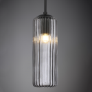 ACA LIGHTING - Пендел FAME Черен Опушено стъкло Ø100mm 1xE27 LT19P1BK (1)