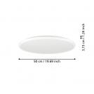 EGLO - ceiling light ROVITO-R Ø:500mm 16.8W 2900lm CCT, remote control - 901459 (4)