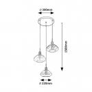 RABALUX - Пендел DVORA 72023 E27 3X MAX 40W (3)