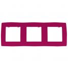ACA LIGHTING - PRIME 3 GANG FRAME IP20 PINK 1000119207