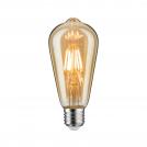 PAULMANN - 28523  1879 Filament 230V LED bulb Rustika ⚡ E27 Dim ⚡ 480lm ⚡ 6W ⚡ 1700K dimmable ✴ Gold