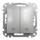 SCHNEIDER ELECTRIC - SDD113114 Sedna Design & Elements - Shutter control button - 10AX 250V without frame aluminium