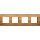 BTICINO - LNA4802M4LNC Square cover plate 4х2modules -Walnut wood