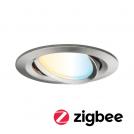 PAULMANN - Луна 92961  LED recessed light Smart Home Zigbee 3.0 Nova Plus Coin pivoting round 84mm 50° Coin✴6W⚡470lm⚡230V dimmable Tunable 