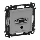 LEGRAND - Розетка HD15+3.5 Audio Jack Valena Life 753370 алуминий