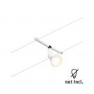 PAULMANN - 94445  CorDuo cable system Salt single spot ✴GU5.3 max. 10W~12V✴white matt/chrome